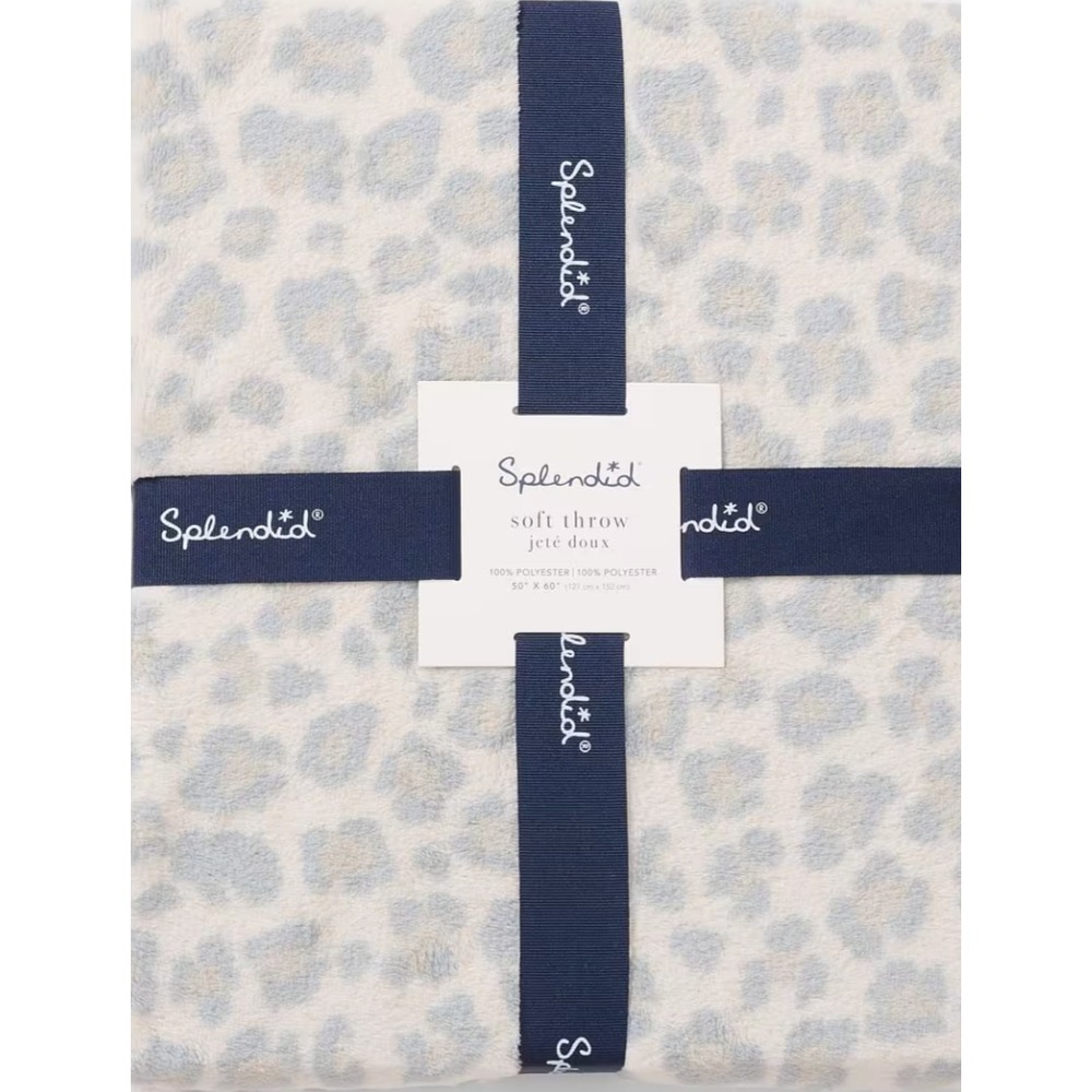 splendid christmas animal print leopard mobwife cozy soft plush throw‎ blanket